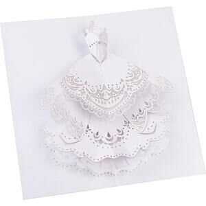 Pure Alchemy Paper Engineered Wedding Card Popup Laser Cut AL006 Something Blue